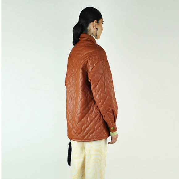 HOUSE OF SUNNY MIDCENTURY QUILTED SHIRT JACKET - Picture 4 of 14